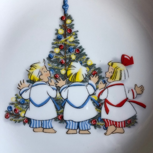 Guy Degrenne The Triplets Winter Porcelain Bowl Children - Picture 3 of 7